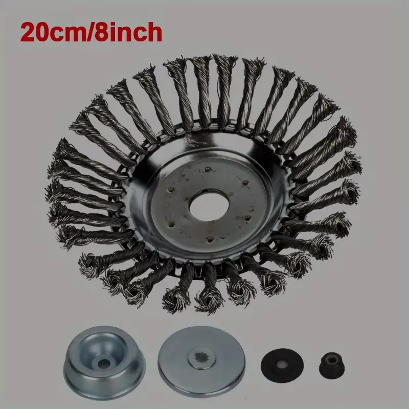 Gardening Tools For Weeds - 6/8 Inch Lawnmower Head Steel Wheel