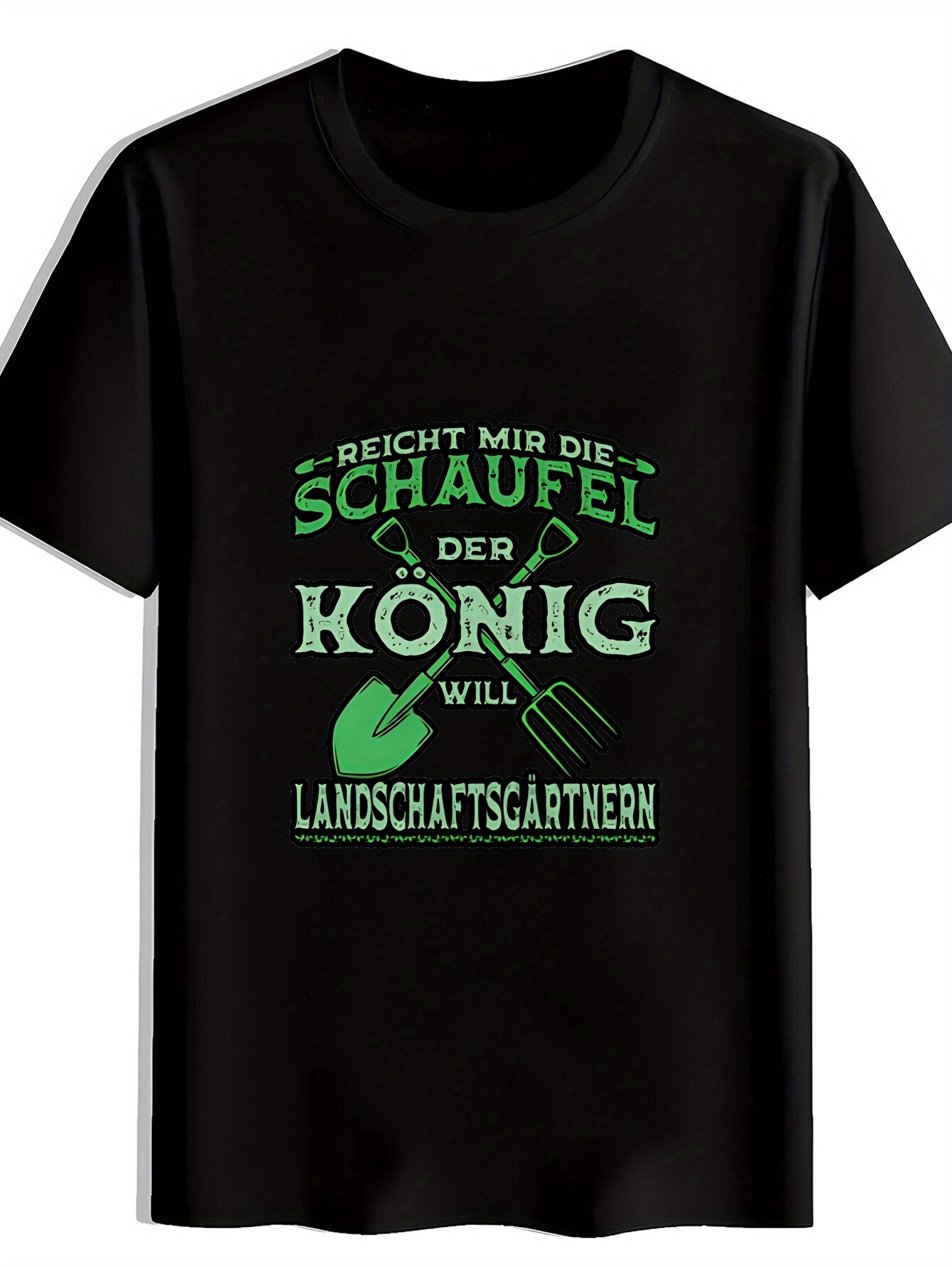 Gardening Tools In - Men's casual short-sleeved T-shirt with black