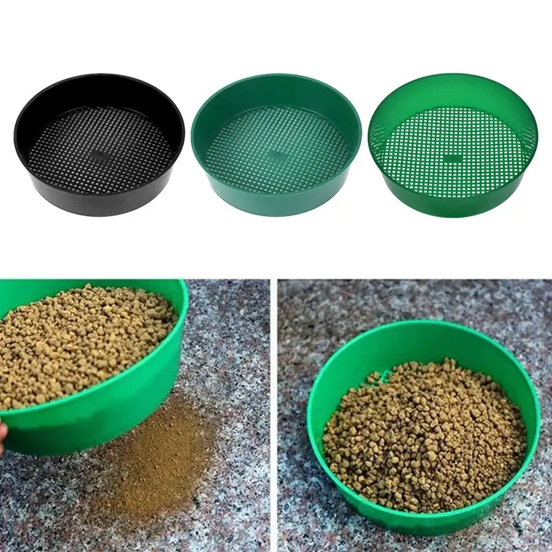 Garden Sieve Soil - Plastic Soil Sieve Filter Mesh for