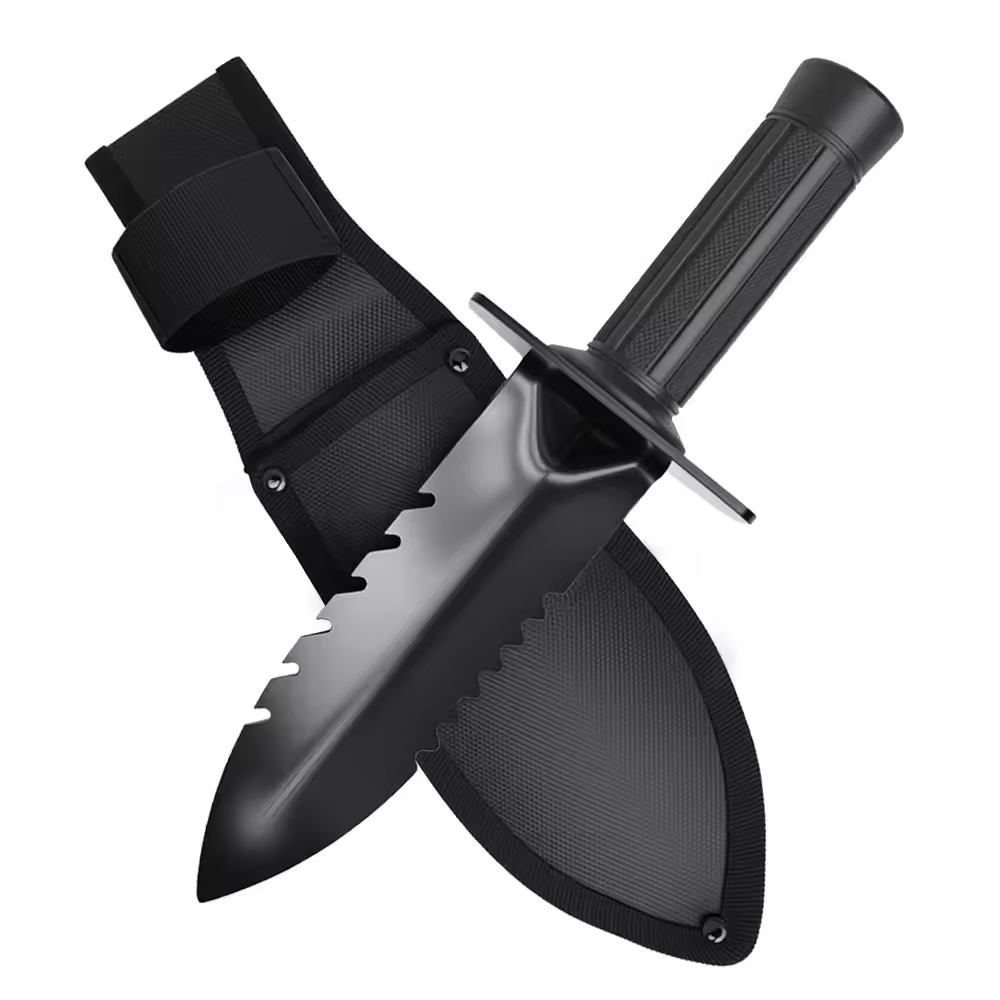 Gardening Hand Tools Yard - Garden Shovel Double Serrated Edge Digger