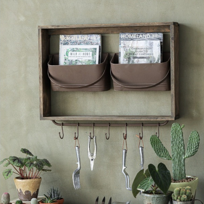 Gardening Tools Vintage - Vintage Hook Garden Tool Organizer, Retro