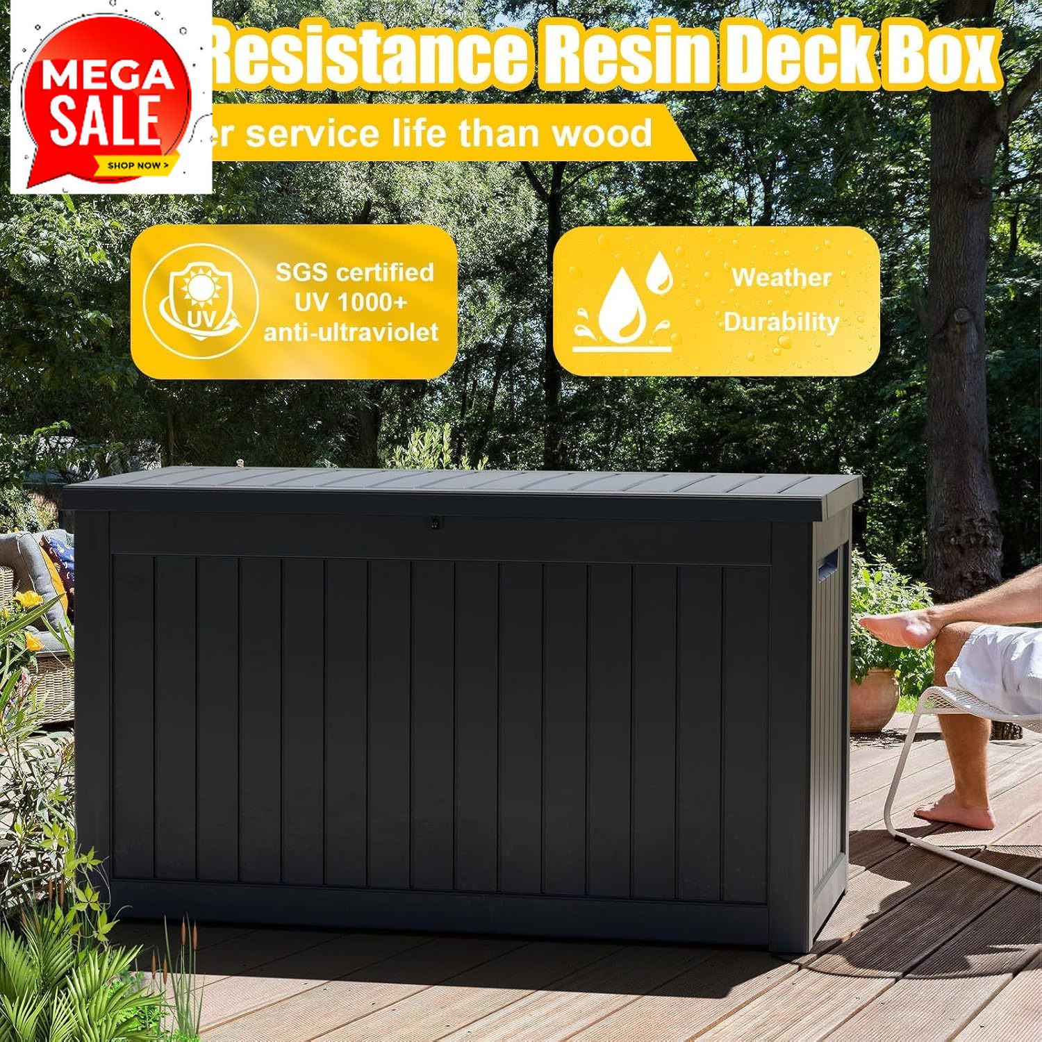 Gardening Tools For Sale - Sale price 280 Gallon Resin Deck