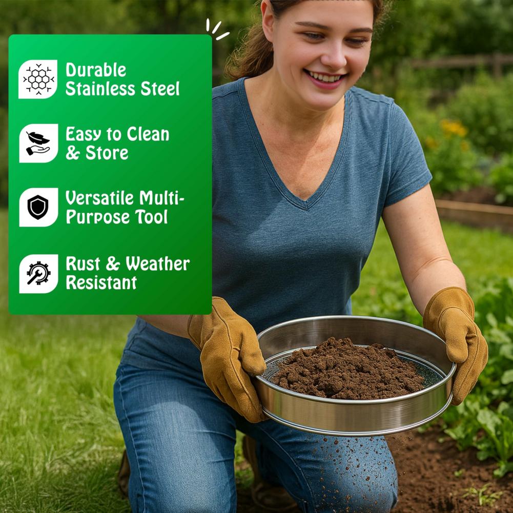 Soil Sieve Set Stainless Steel - đánh giá và giá Garden Sieve Soil