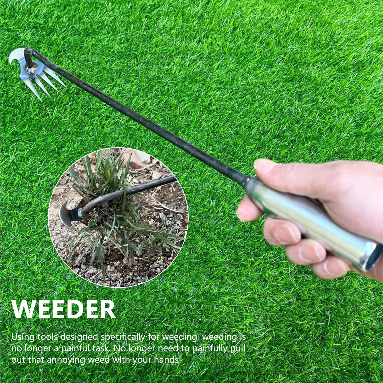 Hand Weeder Tool with Long Han - đánh giá và giá Gardening Hand Tools Yard