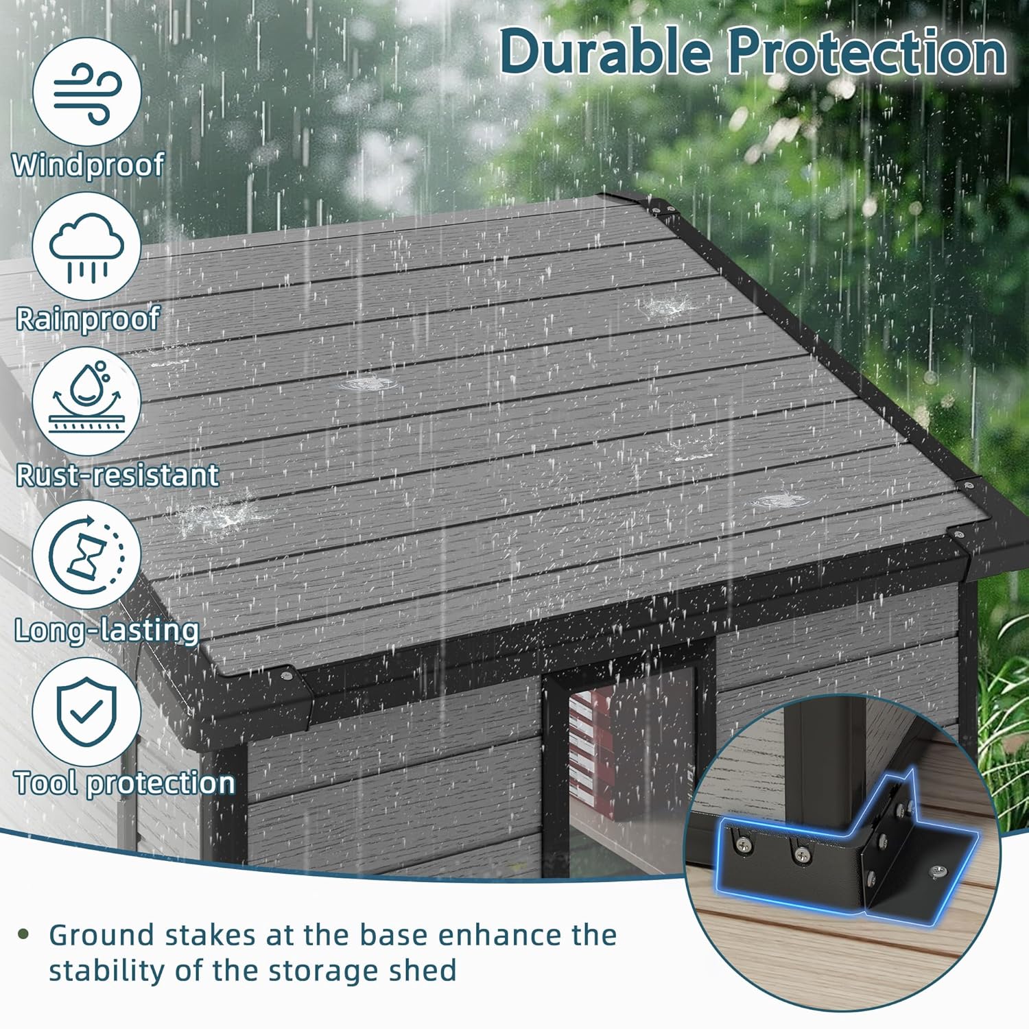 6X4 FT Outdoor Shed, Plastic S - đánh giá và giá Gardening Tools In