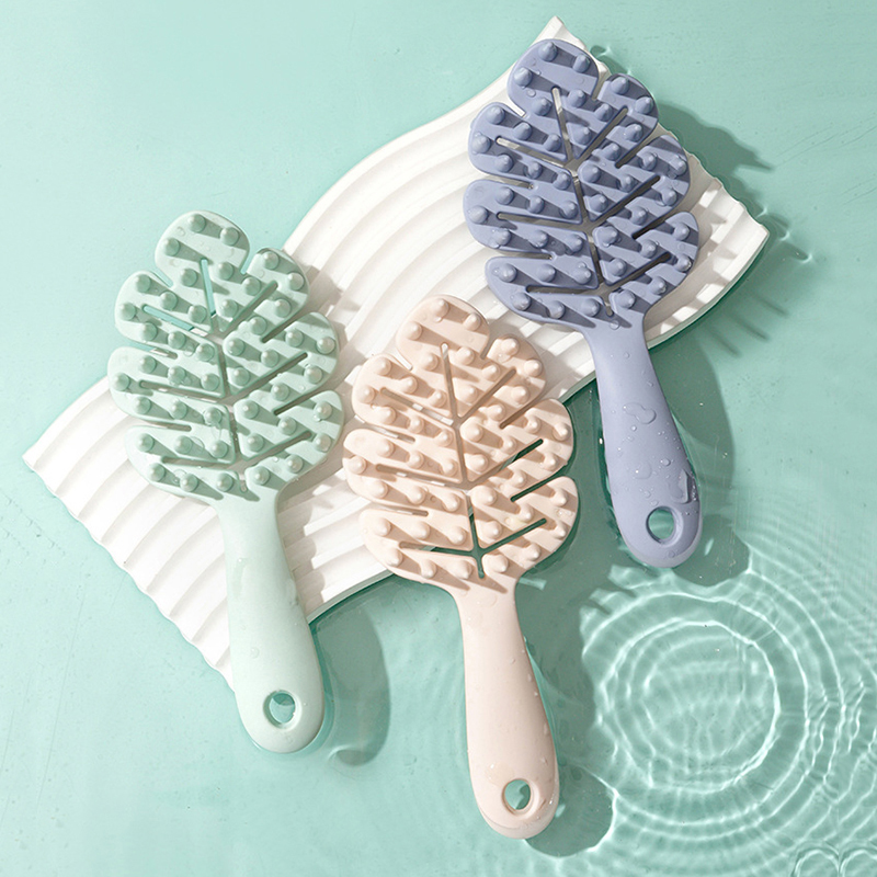 Leaf Shape Silicone Shampoo Br - đánh giá và giá Gardening Tools Long Handle
