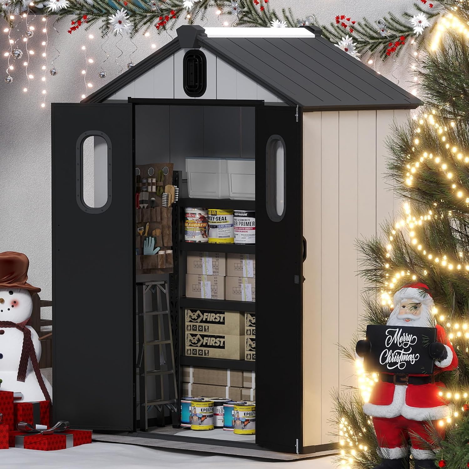 5x3 FT Resin Storage Shed All  - đánh giá và giá Gardening Tools In