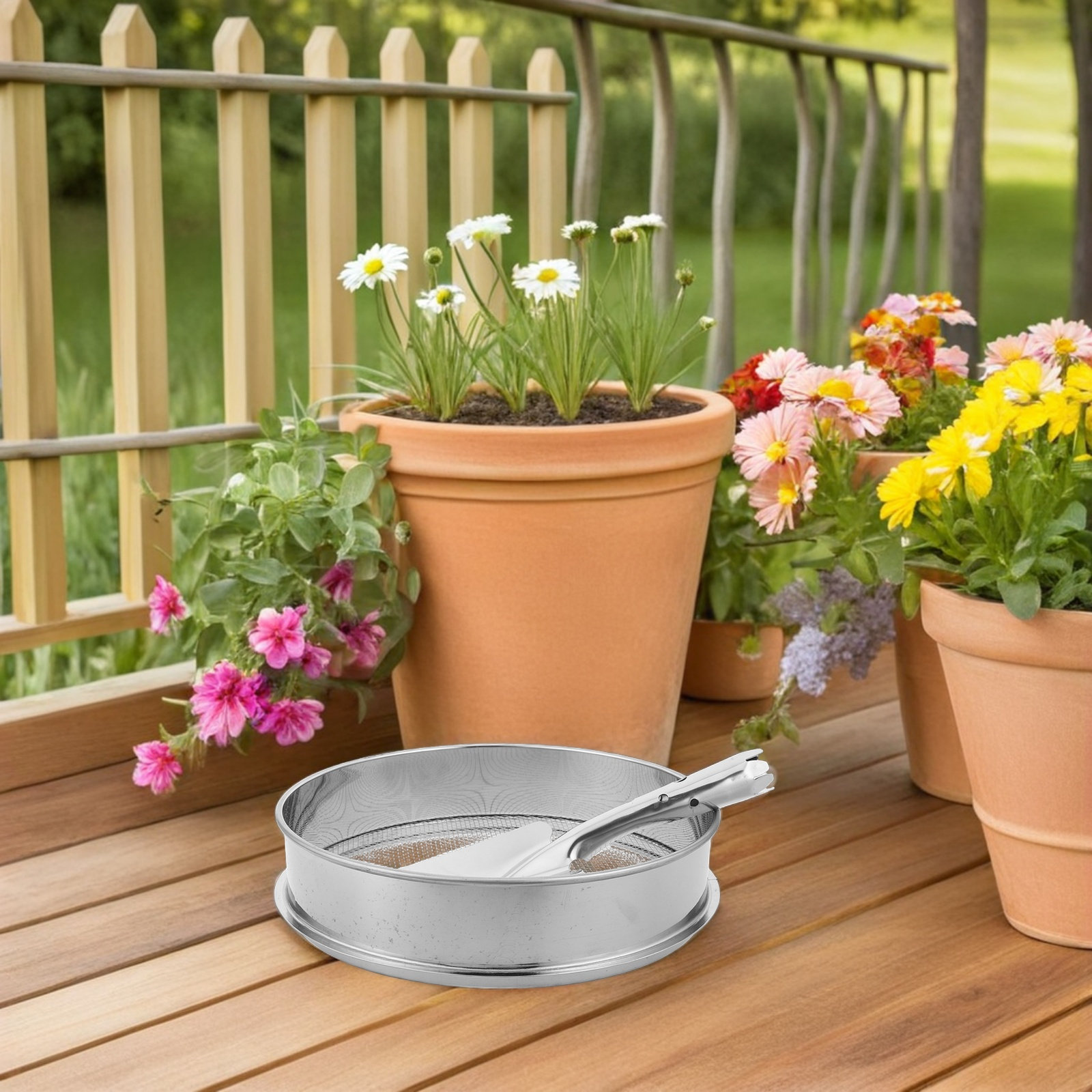 1Set Stainless Steel Garden Si - đánh giá và giá Garden Sieve Soil