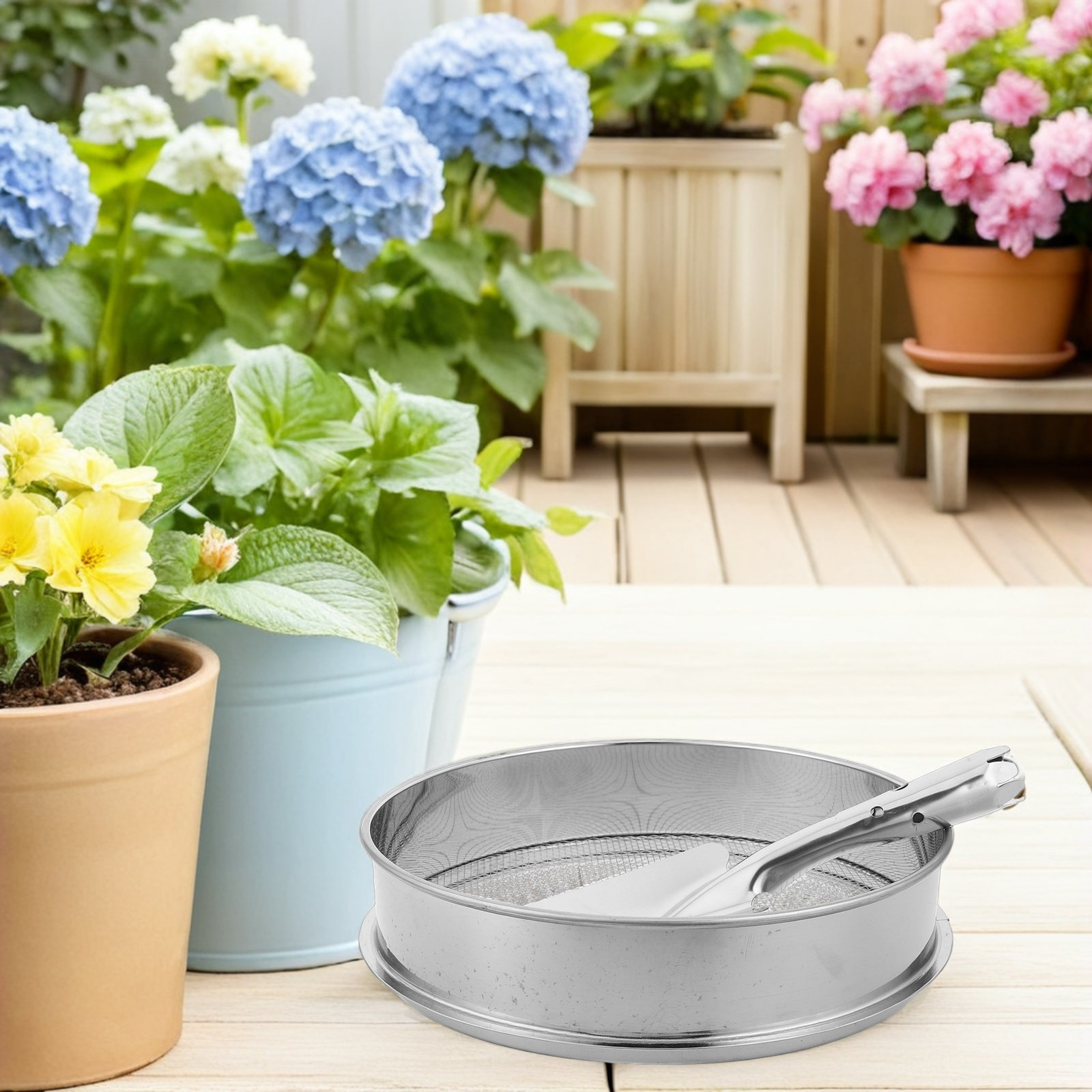 1Set Stainless Steel Garden Si - đánh giá và giá Garden Sieve Soil