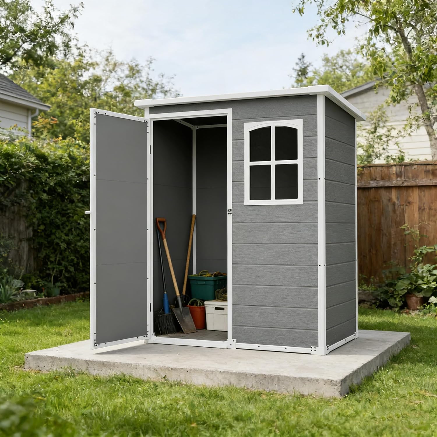 Resin Outdoor Storage Shed Kit - đánh giá và giá Gardening Tools In