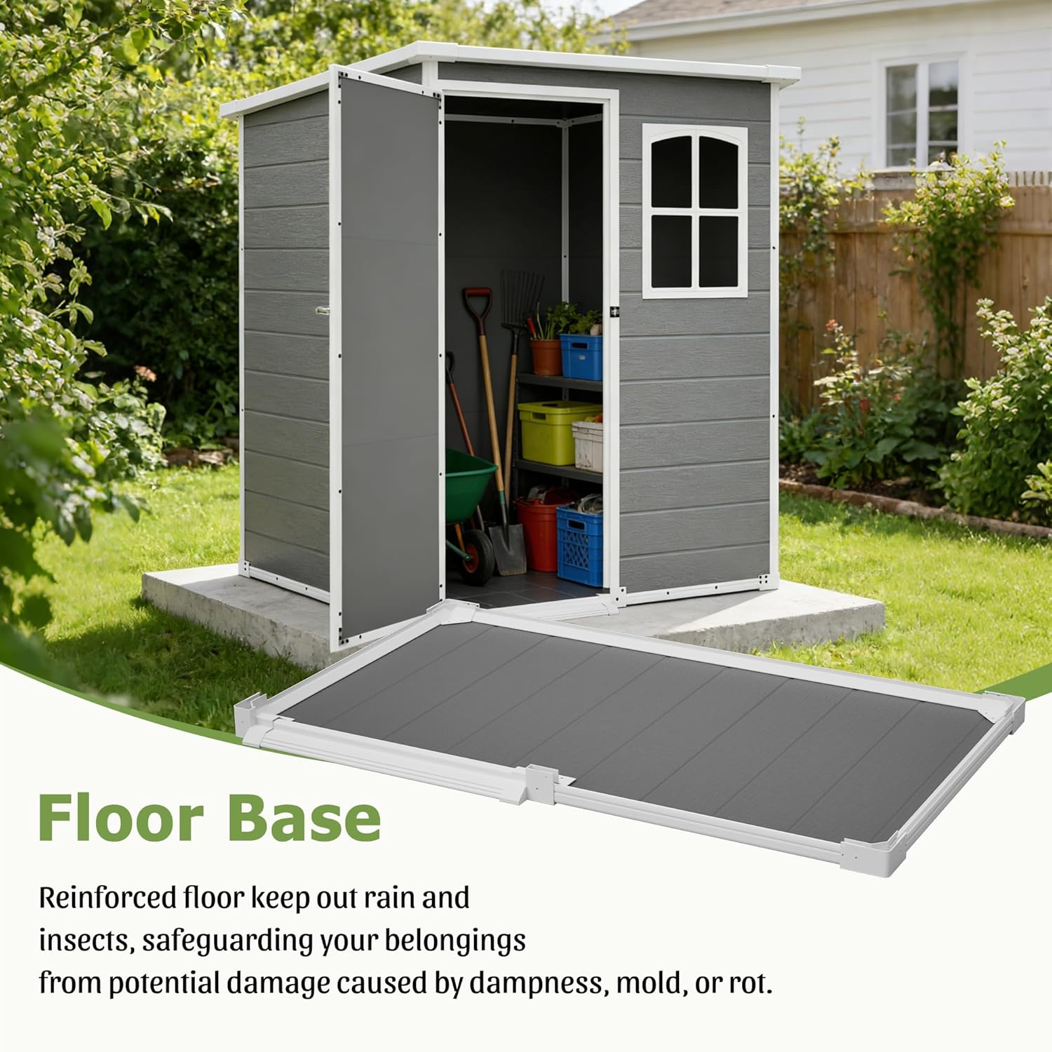 Resin Outdoor Storage Shed Kit - đánh giá và giá Gardening Tools In