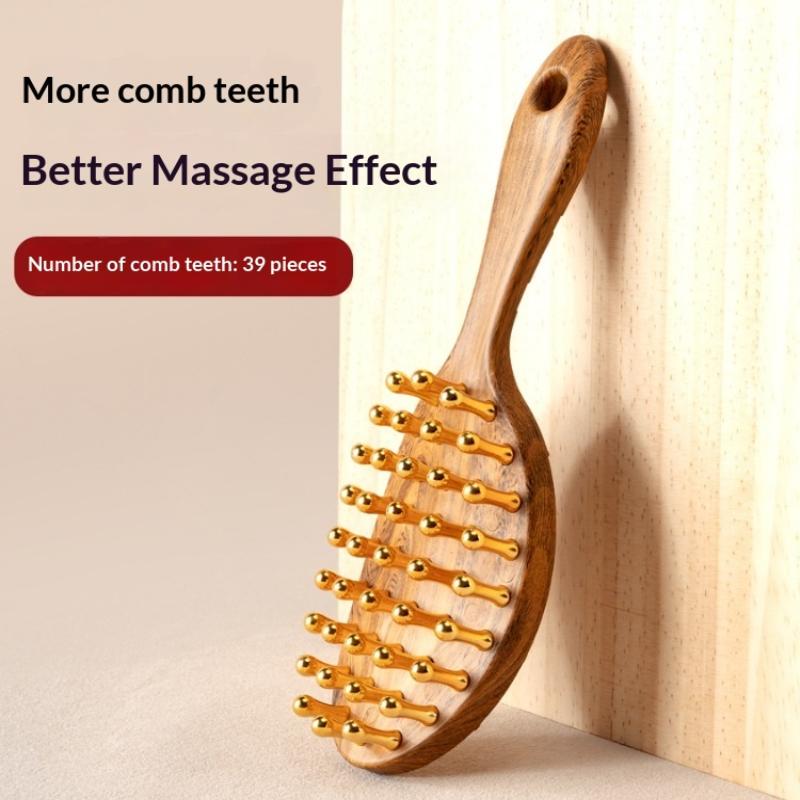 1PCS  Head Copper Tooth Massag - đánh giá và giá Gardening Tools Long Handle