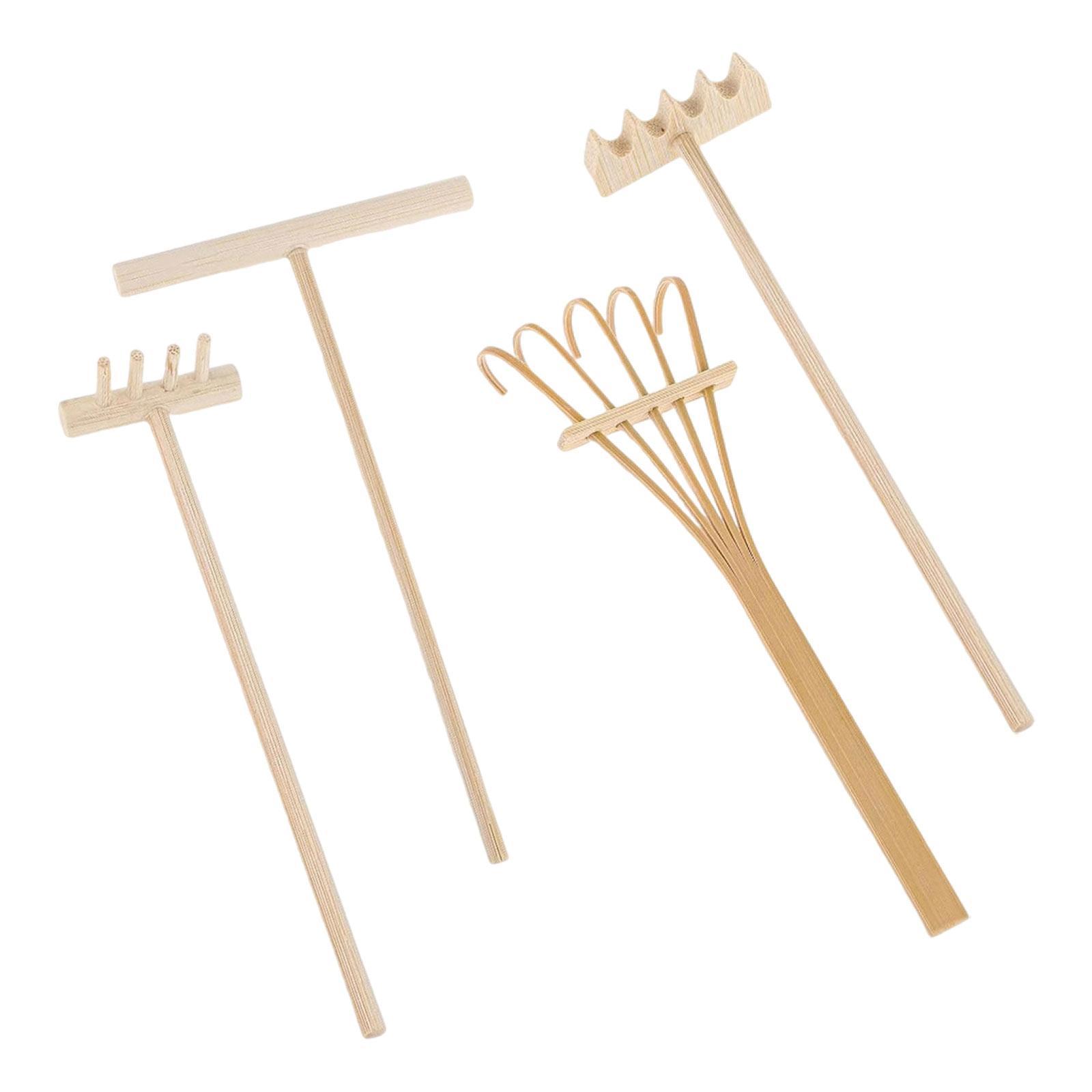 4 Pieces Rake Garden Sand Mini - đánh giá và giá Gardening Tools Set Gift