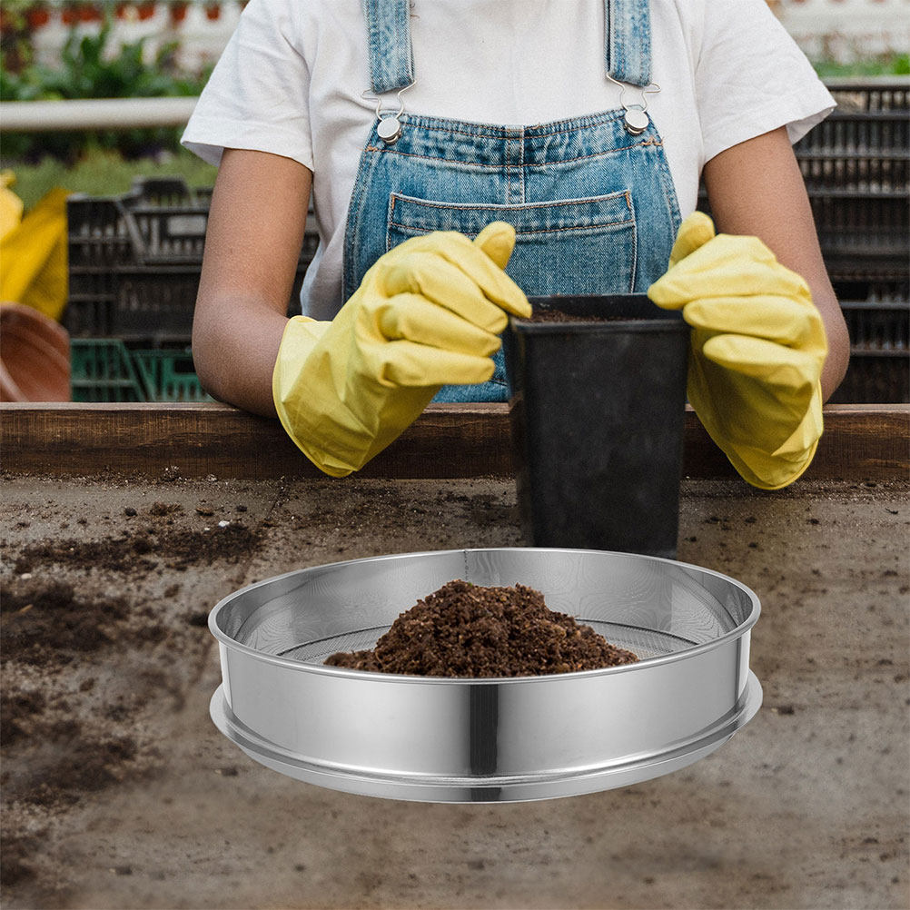 Stainless Steel Mesh Sieve Rou - đánh giá và giá Garden Sieve Soil
