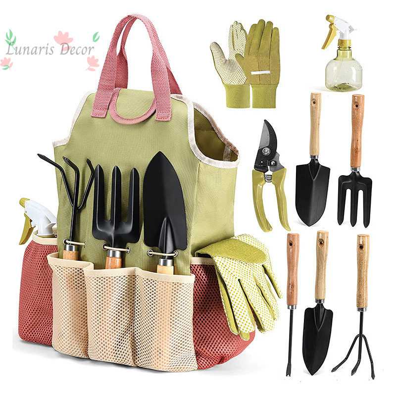 9-piece outdoor garden tool ki - đánh giá và giá Gardening Tools Set Gift