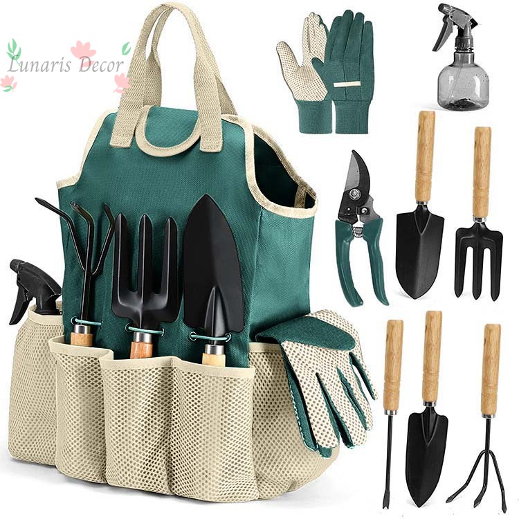9-piece outdoor garden tool ki - đánh giá và giá Gardening Tools Set Gift