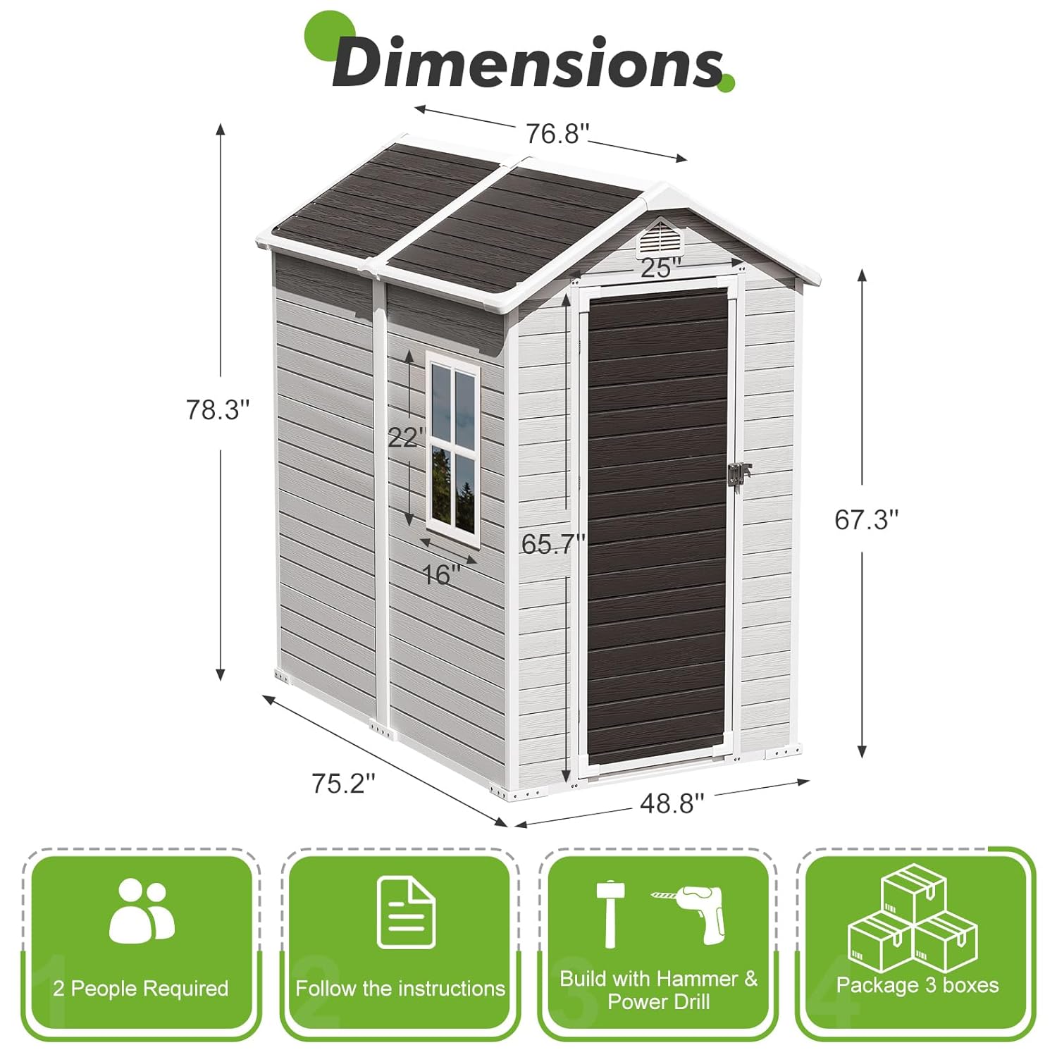 4x6 FT Plastic Storage Shed Wa - đánh giá và giá Gardening Tools In