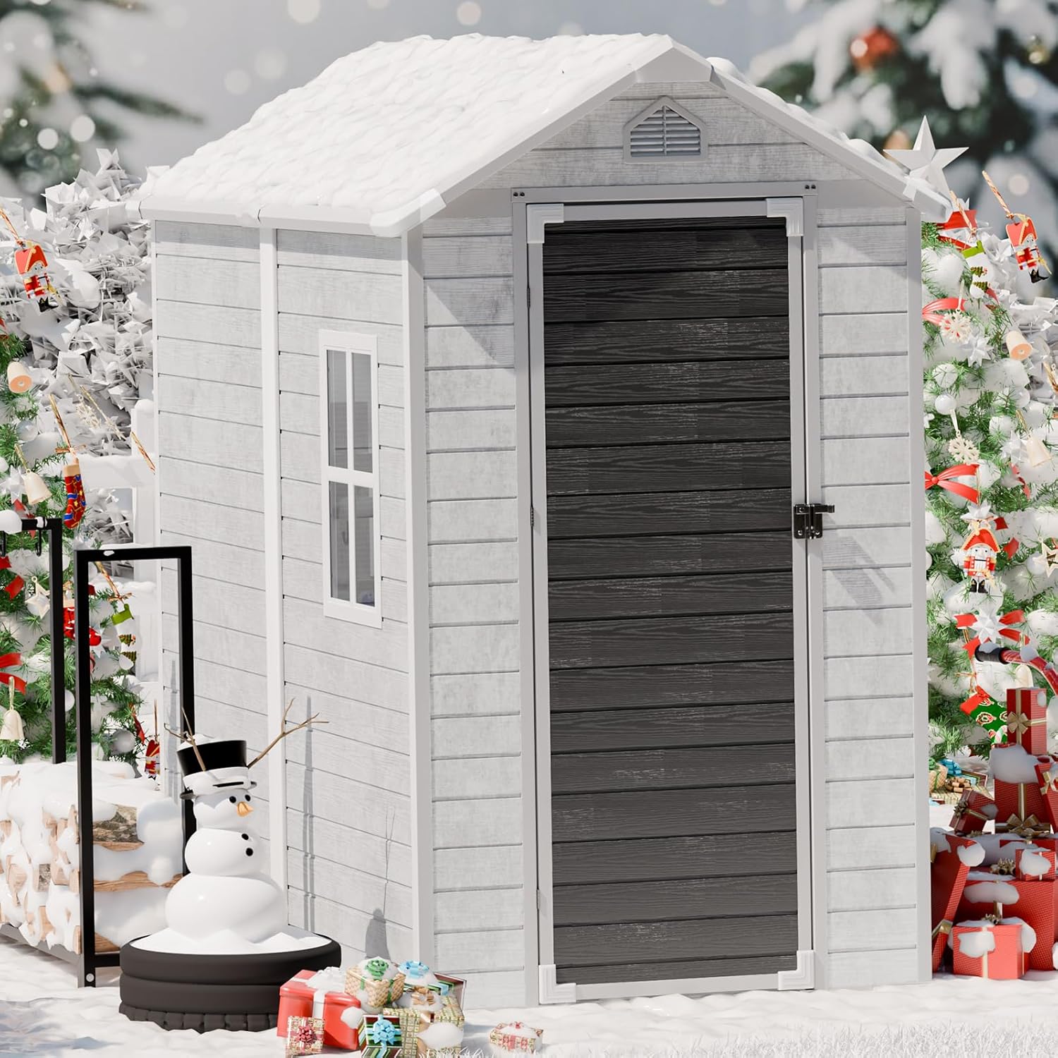 4x6 FT Plastic Storage Shed Wa - đánh giá và giá Gardening Tools In