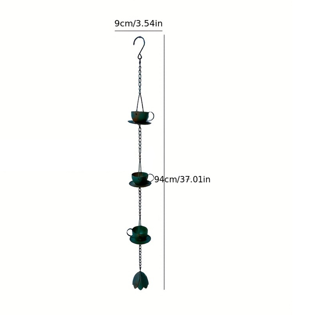 Teacup Rain Chain Decorative V - đánh giá và giá Gardening Tools Vintage