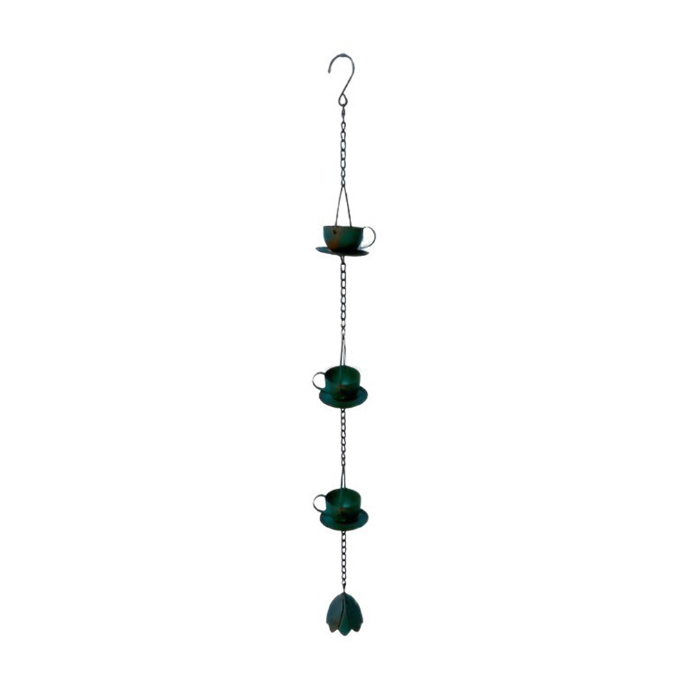 Teacup Rain Chain Decorative V - đánh giá và giá Gardening Tools Vintage