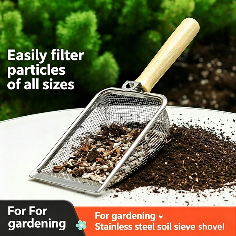 Stainless Steel Soil Sieve Sho - đánh giá và giá Garden Sieve Soil
