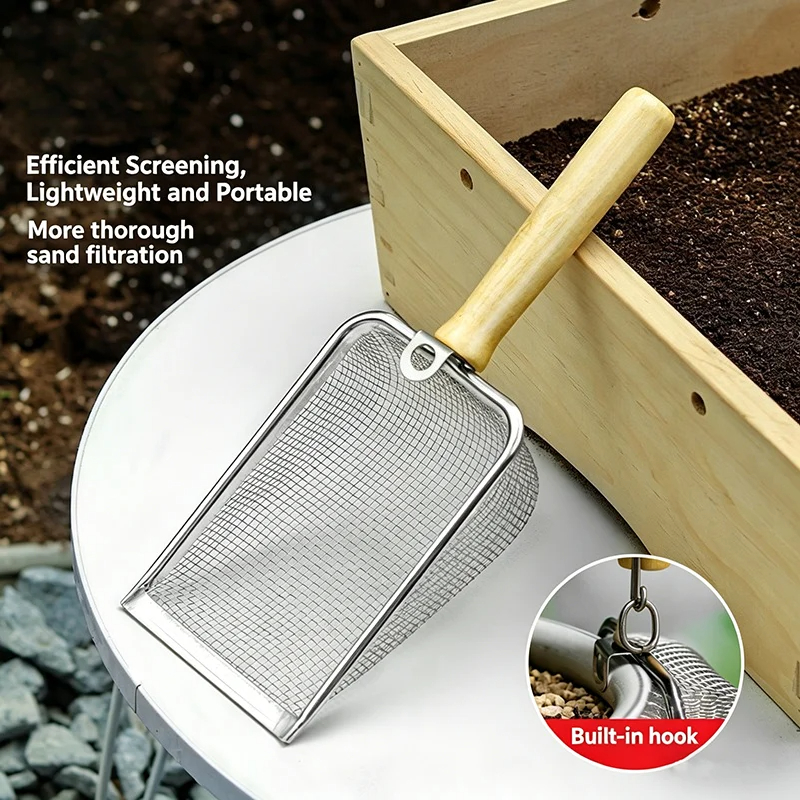 Stainless Steel Soil Sieve Sho - đánh giá và giá Garden Sieve Soil