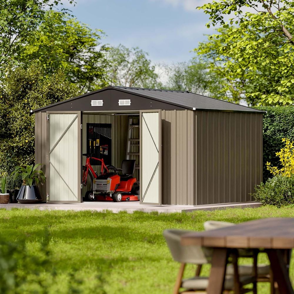 10x8ft Outdoor Storage Shed -  - đánh giá và giá Gardening Tools In
