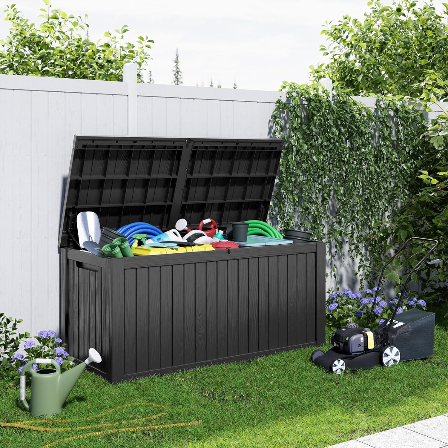 180Gal Lockable Resin Deck Box - đánh giá và giá Gardening Tools In