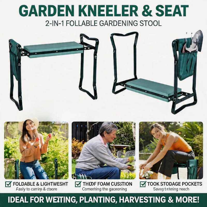 Hot Sale 2-in-1 Folding Garden - đánh giá và giá Gardening Tools Kit For Sale