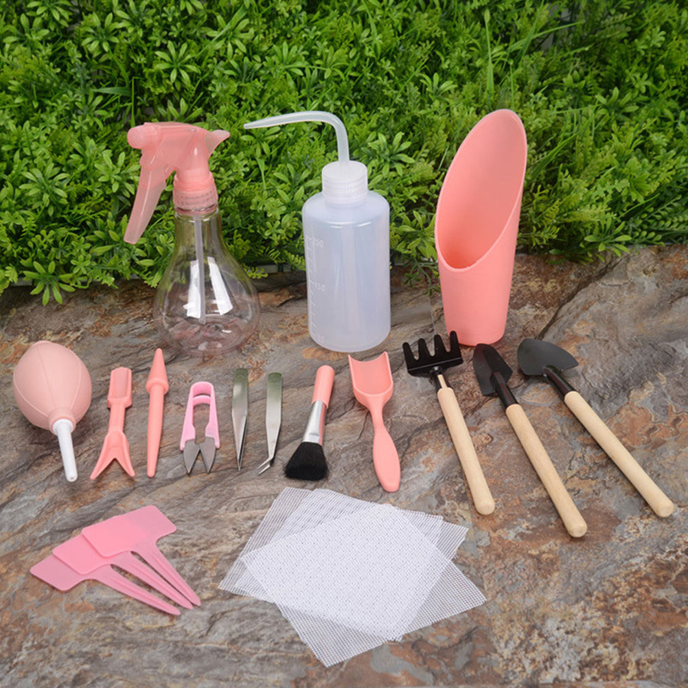 # Hot Sales 16 Piece Mini Pink - đánh giá và giá Gardening Tools Kit For Sale